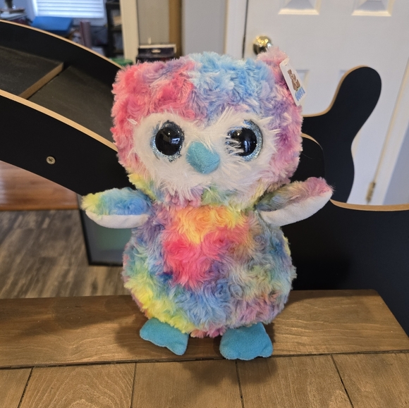 Other - Rainbow Tie Dye Plush Owl Toy New